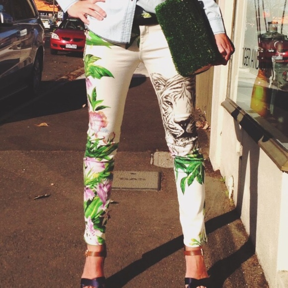 Blank NYC Tiger Print Jeans